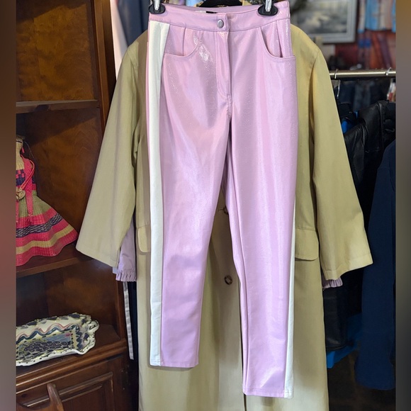 Fashion Nova x Cardi B “I’m First She’s Last” Shimmering Pink Ankle Pants XS - Picture 2 of 9